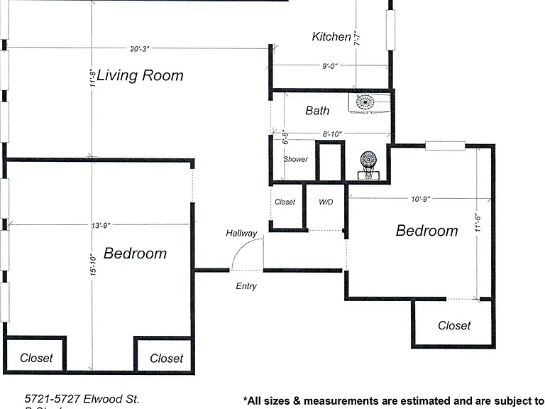 5721 Elwood #B3
Floorplan