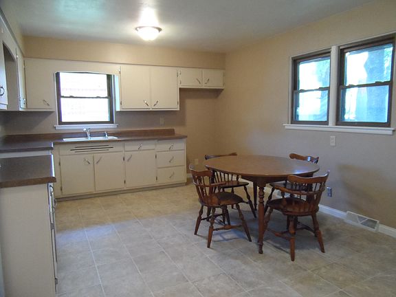 KITCHEN--LARGE EAT-IN KITCHEN WITH NEW VINYL FLOORING