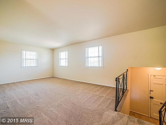 Living room showing foyer