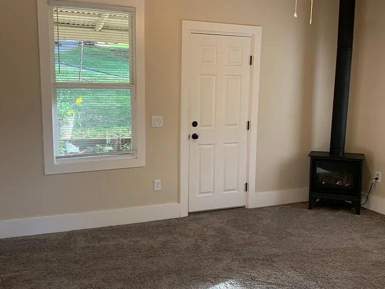 Living room with gas fireplace/heater
