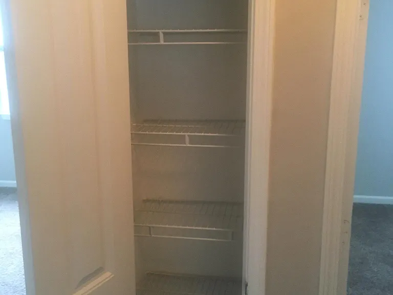 Linen closet hallway (outside bedrooms)
