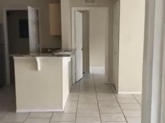 living room and the island of the kitchen