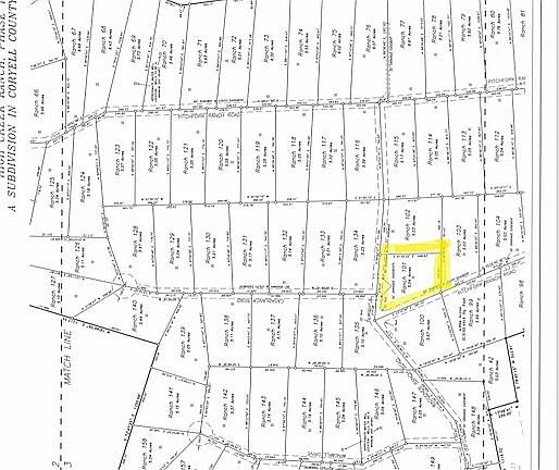 Lot map 101 highlighted 