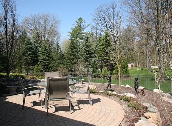 Brick Paver Fenced Patio