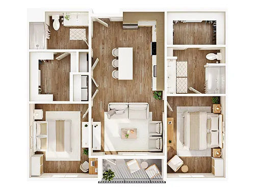 Floor plan Two Bed