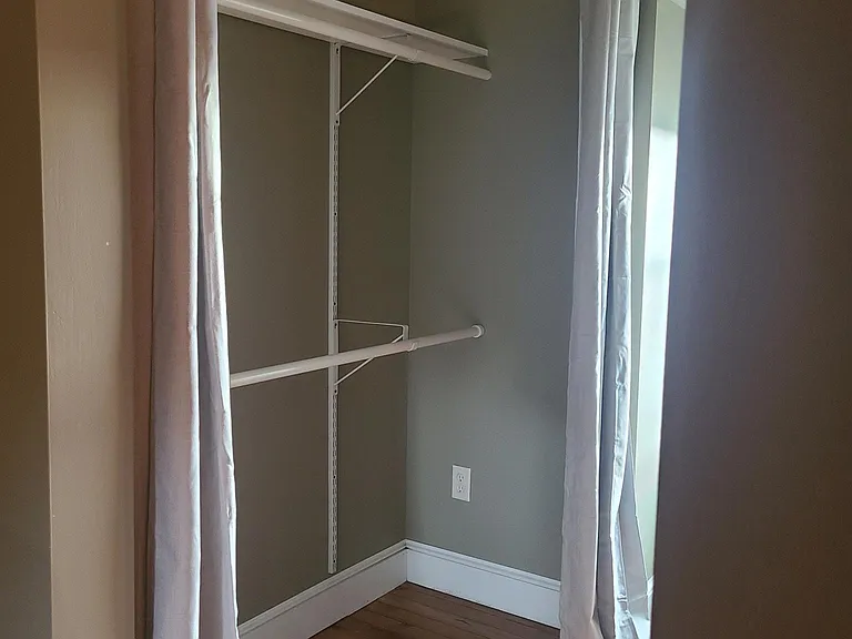 2 sides of storage and hanging area