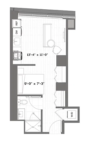 Floor plan Studio-T-S7-1