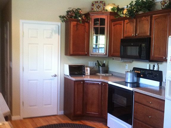 Kitchen with pantry.