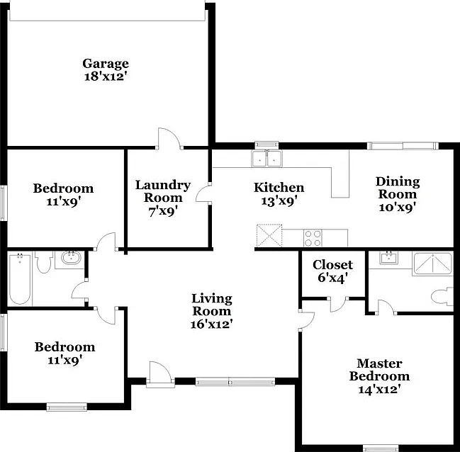 3 bed, 2.0 bath, 1285 sqft, $1,800 — Photo 2