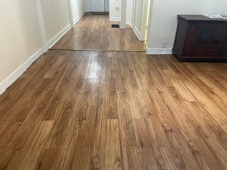 Living room and entrance/dining area