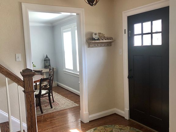 Front hall to dining room