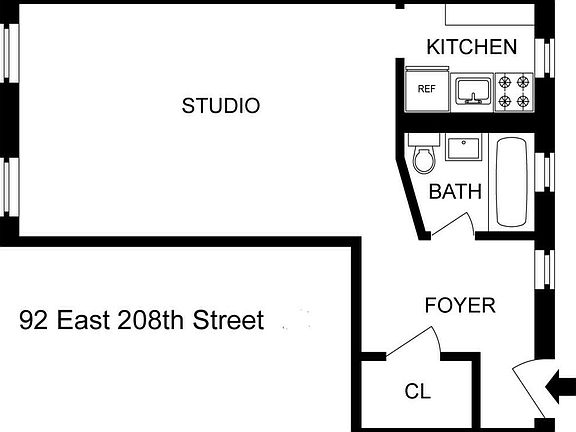2nd image of 92 E 208th St APT 3B