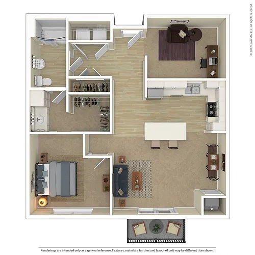 Floor plan Marlowe with Den