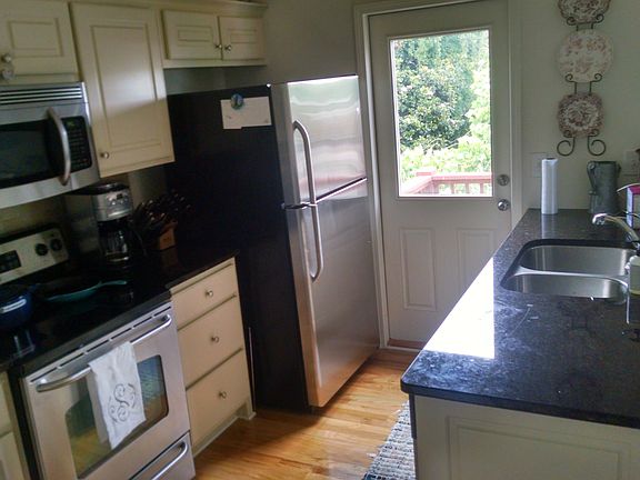 granite, stainless kitchen