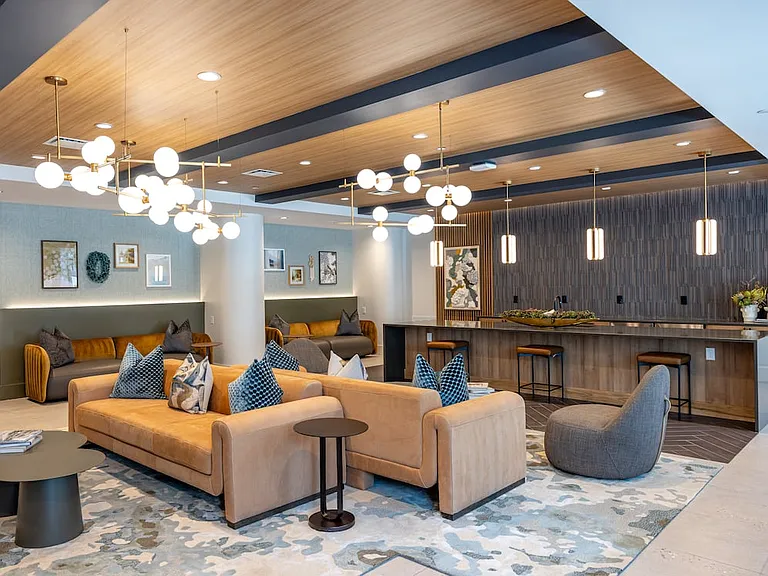 Lounge with entertaining kitchenette