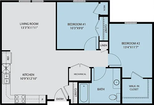 Floor plan Unit A/B