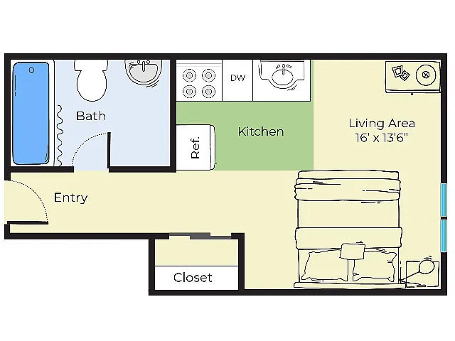 Floor plan Studio