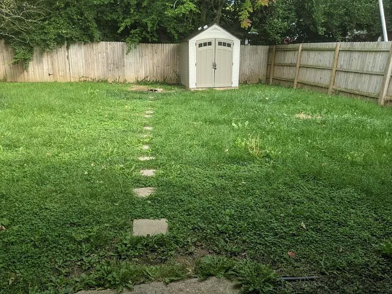 Private backyard