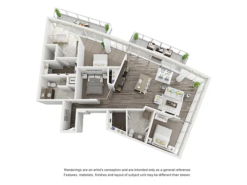 Floor plan 3 Bed 3 Bath D3