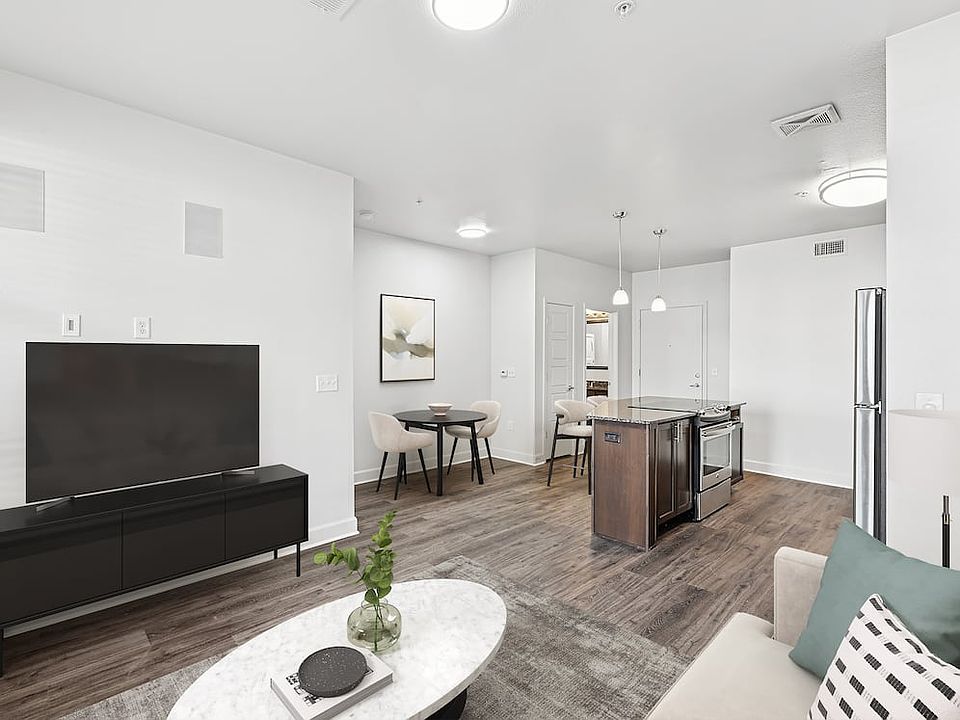Living room and kitchen