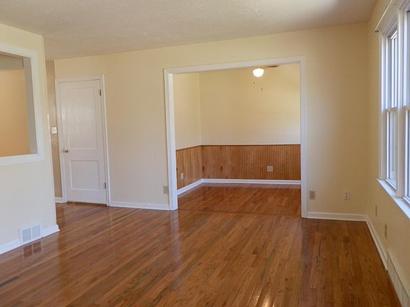 View from front entry of living/dining room