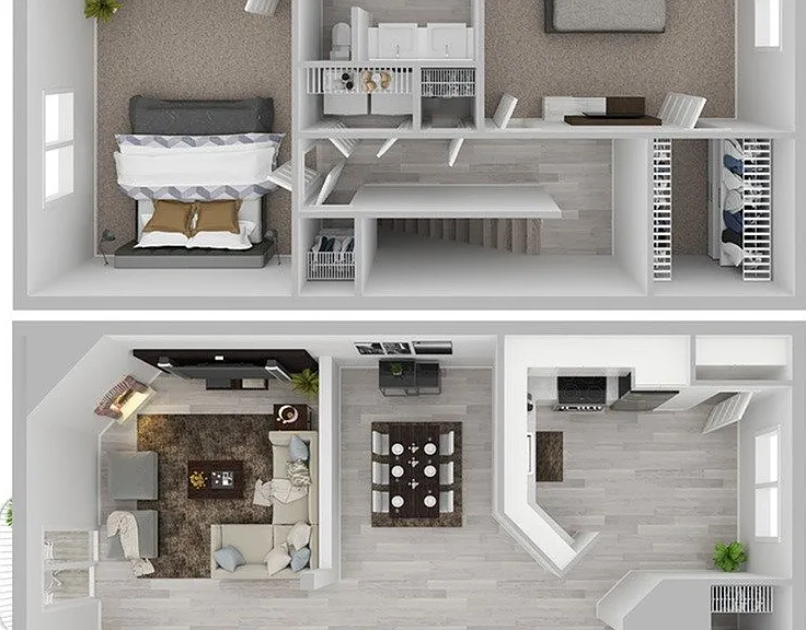 2 Bedroom | 2.5 Bath | 1480 SF 2 Bedroom | 2.5 Bath | 1480 SF