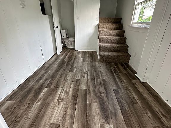 Powder room off living room