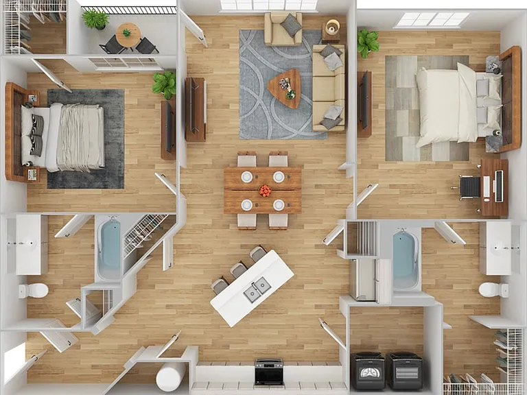 2 Bedroom | 2 Bath | 1093 SF | Renovated 2 Bedroom | 2 Bath | 1093 SF | Renovated