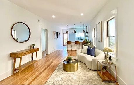 Living room, facing west