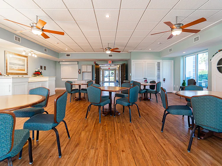Join in the fun at the clubhouse: game nights, trivia nights, yoga and exercise classes, and community parties
