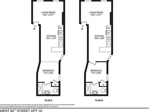 2nd image of 205 W 84th St APT 1A