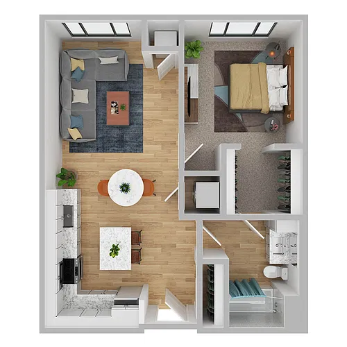 Floor plan A1-SA - Income Restricted