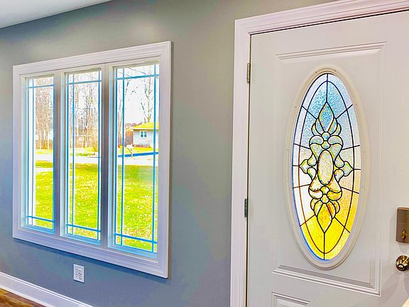 Entrance and living room window