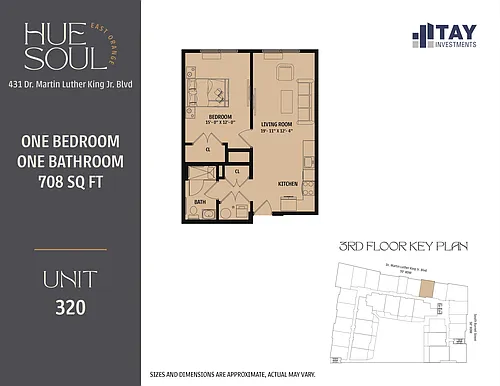 Floor plan 1B1B-F