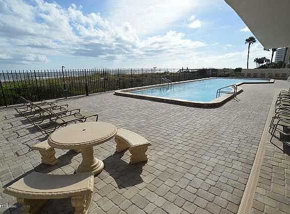 Beachfront pool