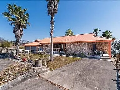 Front / street view of home. Metal roof. Stone / stucco siding. Very efficient.