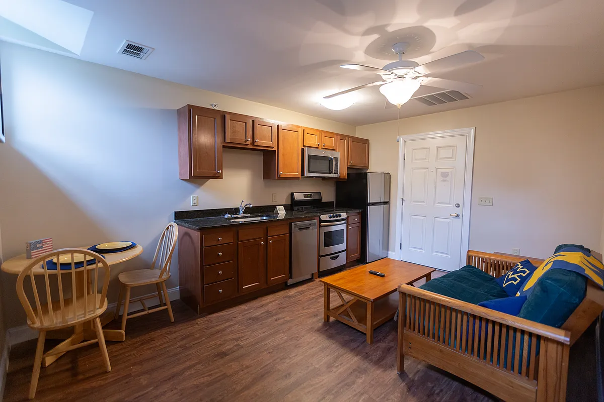 Living/Kitchen/Dining Room - Brownstone