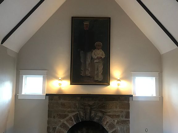   stone fp & oak floor LR