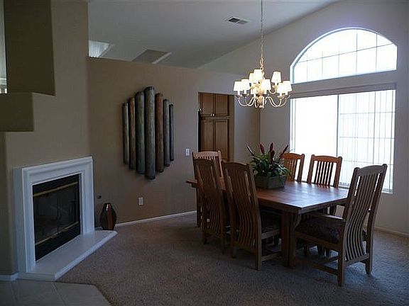 Dining Room with Dual Fireplace