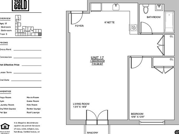2nd image of 250 Gold St #327