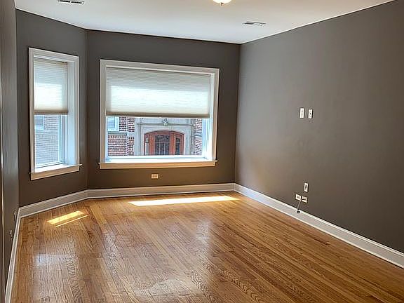 Living room, open bay window
