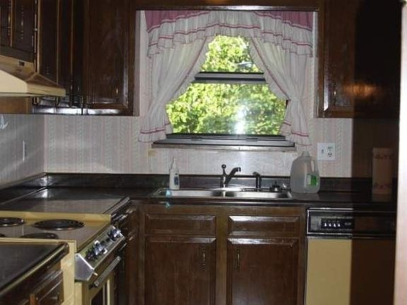 Kitchen with room for table.