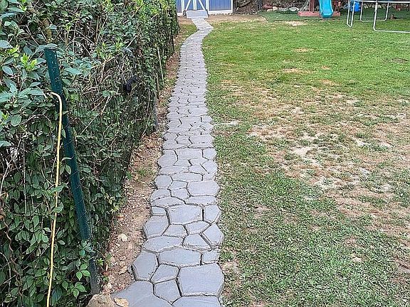 Walkway deck to shed