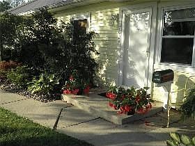 Beautifully Landscaped Entrance