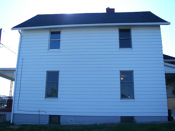 Side freshly painted exterior