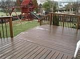 Rear deck and playset