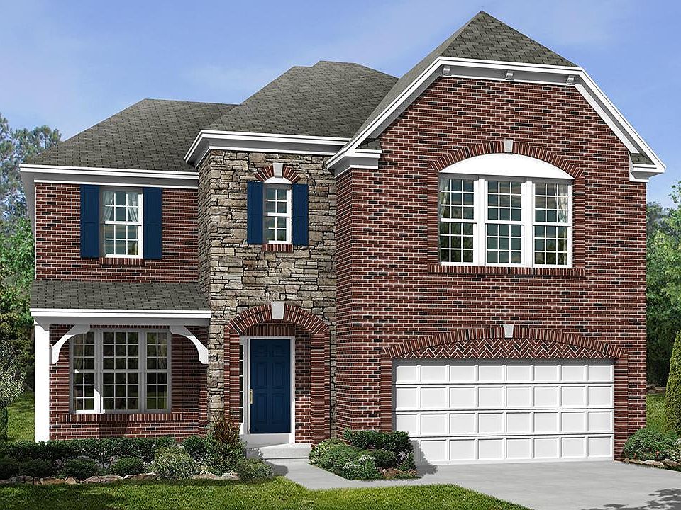 Fairview Elevation D shown with Optional Brick and Stone