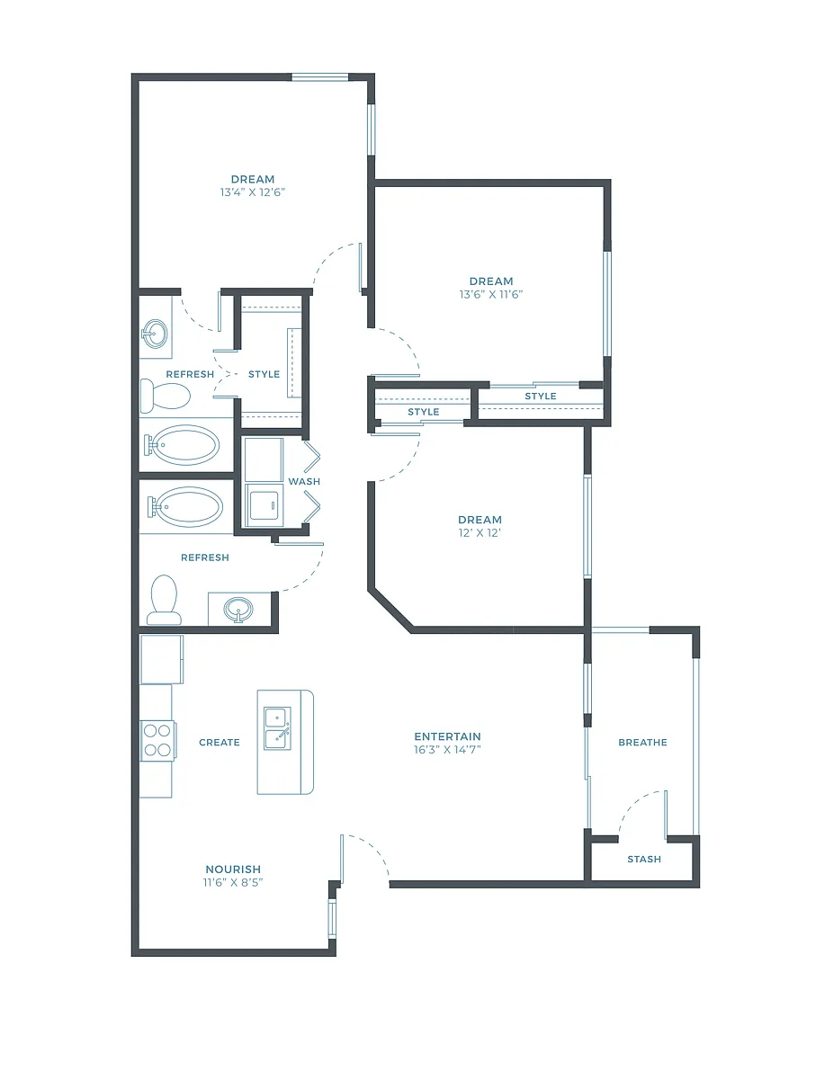 Floor plan C1W