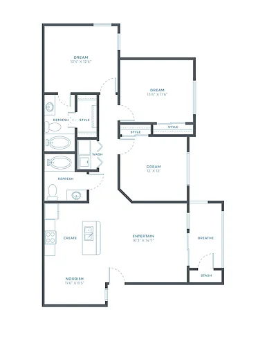 Floor plan C1W
