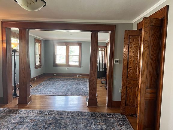 Freshly painted rooms and originaly refinished woodwork throughout this home adds warmth and decor